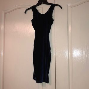 American Apparel Velour Low Back Mini Dress